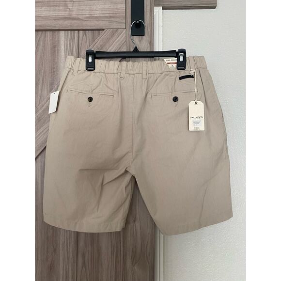 NWT Civil Society mens Badgley shorts in stone large - Picture 7 of 10